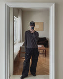 Mier Multi Cargo Denim Pants