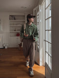 Hemet pintuck wide slacks