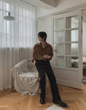 Eden One-Tuck Semi Bootcut Slacks