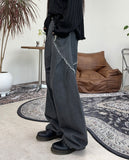 Cabello cutting line denim pants