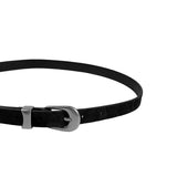 Tail chamois leather belt