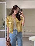 [Sleeveless  + Jacket set] Shuri Stripe Sleeveless Knit Linen Blouson Zip Up Jacket
