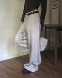 Tamo Back Star Star Color Matching Knit Pants