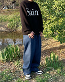 Bowen two-tuck balloon denim pants
