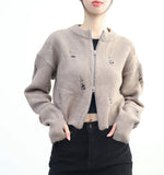 Siren Vintage Zipper Cardigan