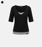 [ EEUN MADE ] Of Layered V Tee