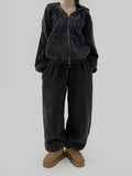 Karan Fleece Patch Jogger Pants