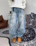 Dia Camo Brush Denim Pants