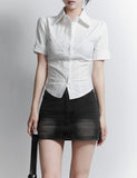 Curve Line Short Sleeve Shirt