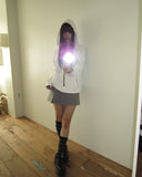 Nova Flower Lace Hooded Zip-up