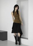 Belted Three-Way Long Skirt