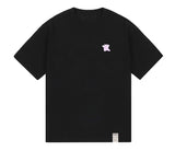 Small Pink Painting Bear Smile Short Sleeve Tee