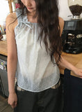 Caramin Frill Layered Sleeveless Bustier Blouse