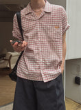 The Will Crop Check Short Sleeve Shirt