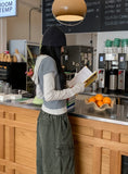 Or Stripe Layered SET - Short Sleeve, Hood