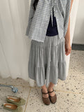 Tane Tiered Layered Midi Skirt