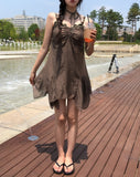 Moi Beads Halter Lace One Piece