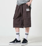 Nylon Parachute Cargo Bermuda Pants