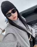 Renki Soft Ribbed Knit Zip-Up