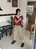 PK STRIPE HALF T