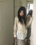 [Fake Layered] Lipti Dot Layered Cardigan T-shirt