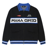 RACING ZIP-UP KNIT CARDIGAN