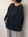[Unisex] Lil Tough Star Check Round Over Sweatshirt