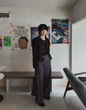 Folding tweed jacket