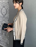 Sade Color Matching Cardigan