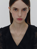 Essence Silver Moissanite Floria Necklace