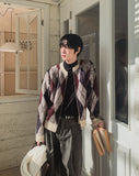 Cood Argyle Mohair Cardigan