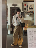 Vintage Graphic Waffle Round Long Sleeve