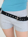 SUEDE DUAL RING BELT