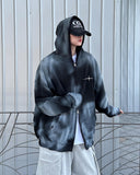 Spray washing hood zip-up