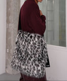 pillow fur two way bag