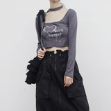 Cozen Printed T-Shirt (Mini Strap Set)