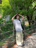 Himiro Basic Cotton Wide Pants