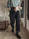 Revere one-tuck denim pants