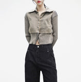 Hoppen Layered Denim Shirt
