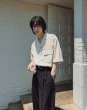 Ladlo cropped linen pocket blazer