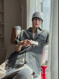 Pina Cool Denim Half Shirt