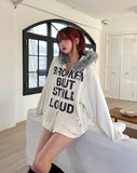 Loud Corduroy Stud Fur Hood Zip-Up