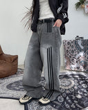 Kanen Reverse Track Denim Pants