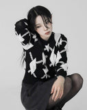 poker argyle knit