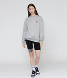 Lettering autograph back logo sweatshirt