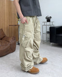 Benon Washed Buckle Cargo Pants