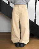 Hashu Natural Cotton Wide Pants