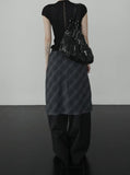 Ar knot check skirt