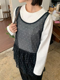 Toroki Mesh Dot Tiered Layered One Piece