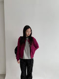 Goodbert Wool Color Round Knit Cardigan